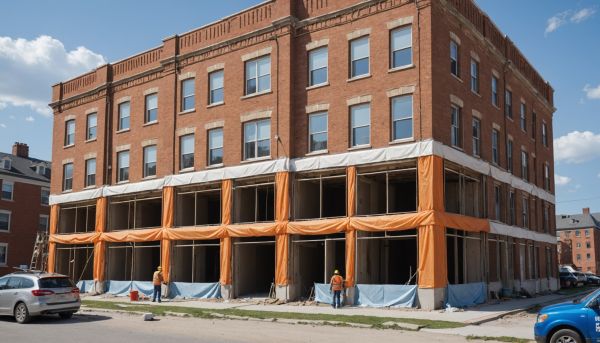 Peinture des façades et remplacement des menuiseries PVC